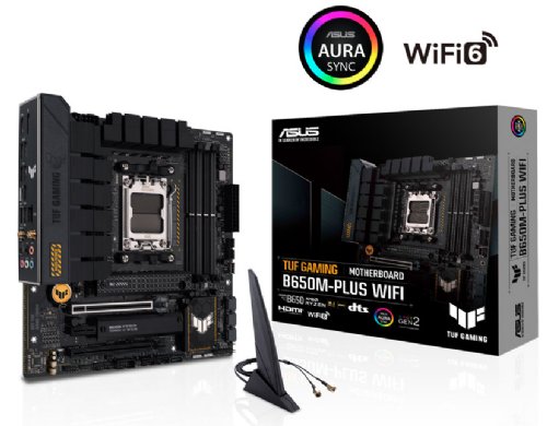 ASUS TUF Gaming B650M-PLUS WiFi Socket AM5 (LGA 1718) Ryzen 7000 mATX Gaming Motherboard(14 Power Stages, PCIe® 5.0 M.2 Support, DDR5 Memory, 2.5 Gb Ethernet...