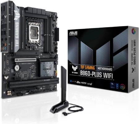 ASUS TUF Gaming B860-PLUS WiFi B860 LGA 1851 mATX Motherboard, Intel Core Ultra Series 2 Ready, Advanced AI PC-Ready, 12+1+2+1 Stages, DDR5, PCIe 5.0, 3X M.2 ...