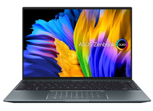 ASUS Zenbook 14 Flip OLED Laptop, UP5401EA-DS59T-CA, Pine Grey, i5-1135G7 2.4 GHz, 16GB LPDDR4X (on board), 512GB PCIe SSD, 14.02.8K (2880 x 1800), Touch Screen, Intel Iris Xe...