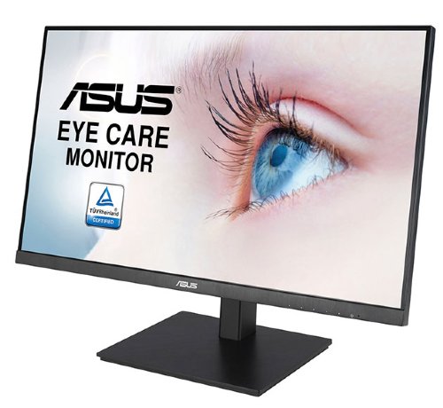 ASUS 27" 1080P, 75Hz,IPS Full HD Monitor, Adaptive-Sync, Eye Care, HDMI, DisplayPort, VGA USB Hub, Frameless, Ergonomic Design, VESA Wall Mountable, 3 Year Warranty...