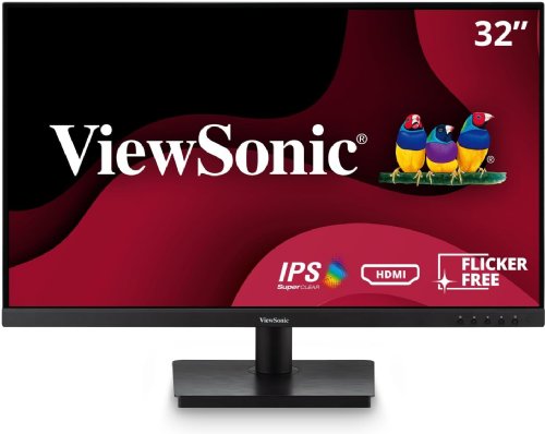 ViewSonic VA3209M 32 Inch IPS Full HD 1080p Monitor with Frameless Design, 75 Hz, Dual Speakers, HDMI, and VGA Inputs for Home and Office...