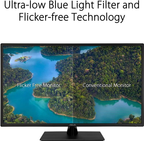 ASUS 31.5" 1080P Monitor (VA329HE) - Full HD, IPS, 75Hz, Adaptive-Sync, Eye Care, Low Blue Light, Flicker Free, HDMI, VGA, Wall Mountable, Tilt Adjustable, Black...