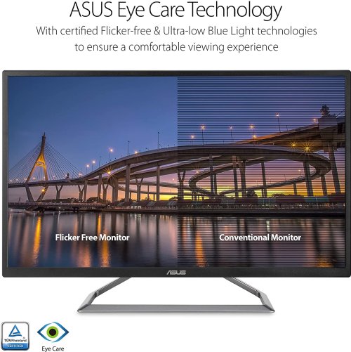 ASUS 31.5" HDR 4K (3840 x 2160)  Monitor, FreeSync, Eye Care, HDR10, 95% DCI-P3 color coverage, DisplayPort, HDMI x2 and stereo 2W speakers, 3 Year Warranty with ARR...