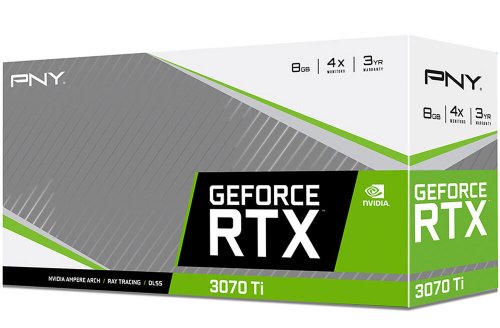 PNY NVIDIA GeForce RTX 3070 Ti VERTO Triple Fan Graphics Card, 6144 CUDA Cores, 8GB of GDDR6X VRAM, Boostable up to 1770 MHz, 19 Gb/s Memory Speed...