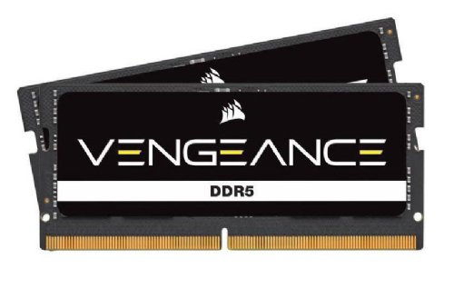 Corsair Vengance, DDR5 4800MHz 16GB 2x8GB SODIMM, Unbuffered, 40-40-40-77, Black PCB, Std PMIC, 1.1V, Vengance DDR5 SODIM...