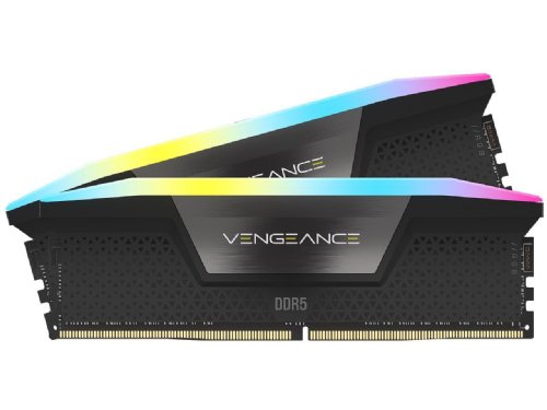 Corsair Vengance XMP 3.0, DDR5 6000MT/s 64GB 2x32GB DIMM, Unbuffered, 40-40-40-77, Std PMIC,  Black Heatspreader, RGB LED, 1.35V...