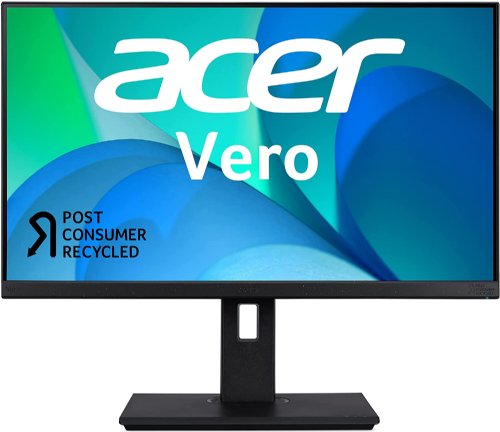Acer Vero BR277 bmiprx 27" Full HD IPS Zero-Frame Monitor with Adaptive-Sync, 75Hz Refresh Rate , 4ms, EPEAT Silver, (Display Port, HDMI 1.4 & VGA)...