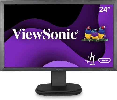 Viewsonic 24in (23.6in  viewable) Full HD Ergonomic LED Monitor with Advanced Connectivity (VG2439SMH) ...