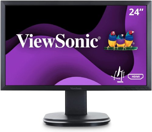 Viewsonic 24in (23.6in viewable) Full HD 1080p Frameless LED Monitor, SuperClear MVA technology with versatile daisy chain connectivity. (VG2449) ...