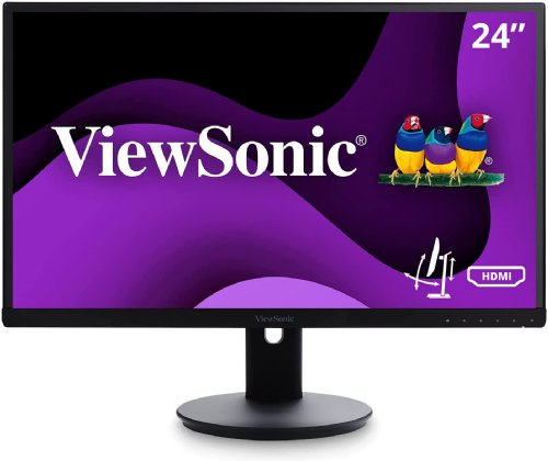 Viewsonic 24inch (23.8viewable) Full HD Monitor with SuperClear IPS Panel, 1920 x 1080, 250 cd/m2, 16.7M, 14ms GTG, 2 x 2W Internal Speakers, 3 years Warra ...
