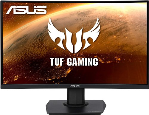 ASUS TUF Gaming VG24VQ 23.6in Curved Monitor, 1080P Full HD (1920 x 1080), 144Hz, FreeSync, 1ms, Extreme Low Motion Blur (ELMB), Eye Care, DisplayPort Dual HDMI...