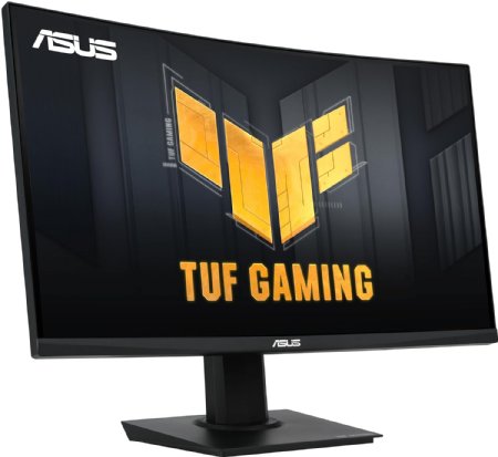 ASUS TUF Gaming 24in (23.6 inch viewable) Curved Monitor (VG24VQER) - FHD, 180Hz, 1ms, DCI-P3 90%, Extreme Low Motion Blur Sync, FreeSync, Shadow Boost, Eye Care