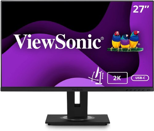 ViewSonic VG2756-2K 27 Inch IPS 1440p Docking Monitor with Integrated USB 3.2 Type-C RJ45 HDMI Display Port and 40 Degree Tilt Ergonomics for Home and Office...