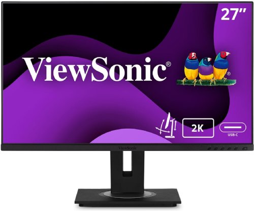 ViewSonic VG2756A-2K 27 Inch IPS 1440p Docking Monitor with 100W USB C, Ethernet RJ45, HDMI, Display Port and 40 Degree Tilt Ergonomics Daisy Chain for Home and Office...