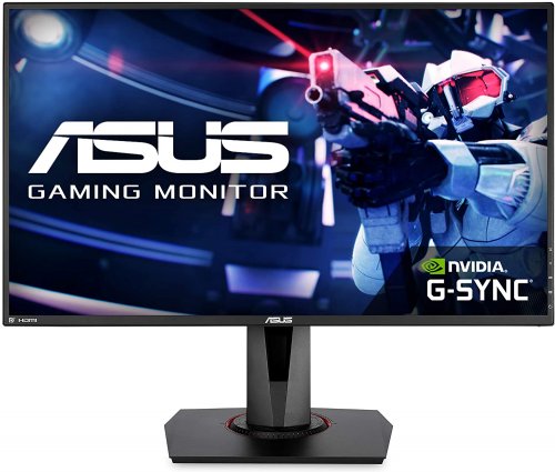 ASUS VG278QR 27" Gaming Monitor 165Hz Full HD (1920 x 1080) 0.5ms G-SYNC Eye Care DisplayPort HDMI DVI, 3 Year Warranty with ARR...