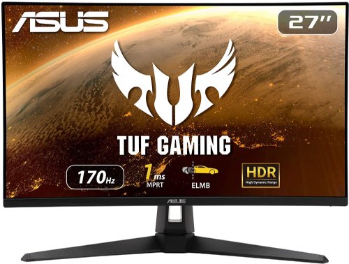 ASUS TUF 27" Gaming HDR Gaming Monitor (VG27AQ1A) - QHD (2560 x 1440), IPS, 170Hz (Supports 144Hz), 1ms, Extreme Low Motion Blur, Speaker, G-SYNC Compatible...