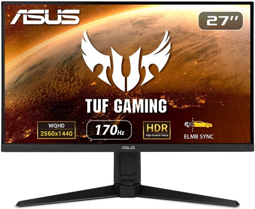 ASUS TUF Gaming 27"  HDR 1440P WQHD (2560 x 1440) Monitor,170Hz (Supports 144Hz), IPS, 1ms, G-SYNC Compatible, Extreme Low Motion Blur Sync, HDR400...