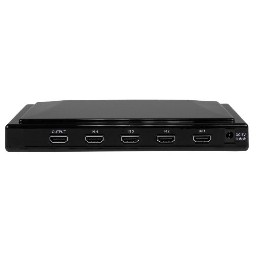 Startech 4-to-1 HDMI Video Switch with Remote Control, Switch  4 HDMI sources on one display or projector, Supports HDTV resolutions from 480i to 1080p...