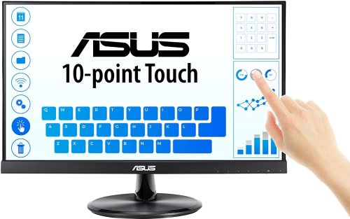 ASUS VT229H, 21.5in Full HD(1920x1080) IPS Eye Care 10-point Touch Monitor, 0.2482 mm Pixel Pitch, 250cd/M2, 1, 000:1, 16.7M Colors, 5ms (Gray to Gray), HDMI(v1.4...
