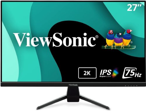 ViewSonic VX2767U-2K 27 Inch 1440p IPS Monitor with 65W USB C, HDR10 Content Support, Ultra-Thin Bezels, Eye Care, HDMI, and DisplayPort Input..