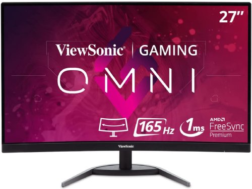 ViewSonic VX3268-PC-MHD 32 Inch 1080p Curved 165Hz 1ms Gaming Monitor with FreeSync Premium Eye Care HDMI and Display Port...