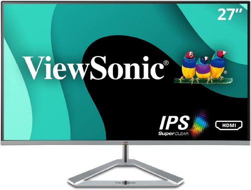 Viewsonic 27 Full HD Ultra Slim IPS Monitor, 1920 x 1080, HDMI, Displayport & VGA inputs, integrated dual speakers. (VX2776-SMHD) ...