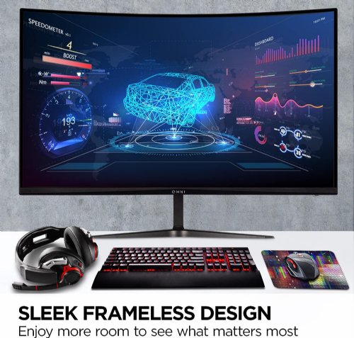 ViewSonic Omni VX3218C-2K 32 Inch Curved 1ms 1440p 165hz Gaming Monitor with FreeSync Premium, Eye Care, HDMI and Display Port...