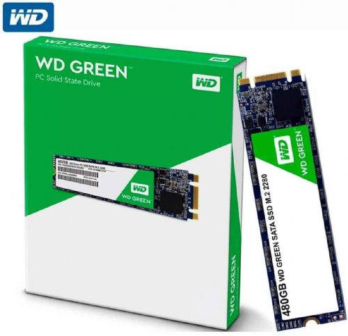 Western Digital Green Power 480 GB Solid State Drive, SATA 600, Internal, M.2 2280-545 MB/S Maximum Read Transfer Rate (WDS480G2G0B) ...