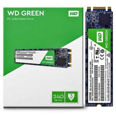 Western Digital Green SSD 240GB M.2 2280 SATA 6Gb/s 3 Year Warranty (WDS240G2G0B) ...