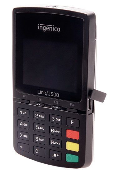 Ingenico Link/2500 Cloud EMV Wireless Mobile Card Reader - Versatile and reliable, this mobile reader allows merchants to take contactless, chip, swipe, and keyed transactions...