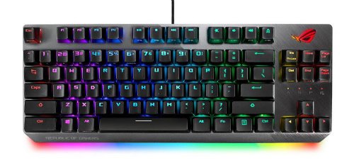 ASUS ROG Strix Scope NX TKL 80% Gaming Keyboard (ROG NX Brown Tactile Mechanical Switches, Aura Sync, Stealth Key, 2X Wider Ctrl Key, Programmable Macros ...