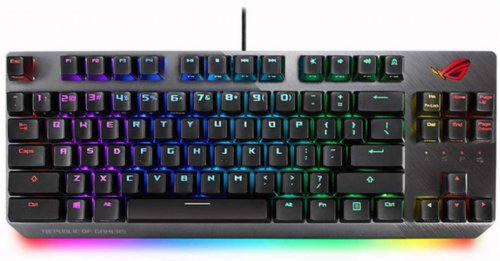 ASUS ROG Strix Scope TKL wired mechanical RGB gaming keyboard for FPS games, Cherry MX Brown switches, aluminum frame, Aura Sync lighting, 1 Year Warranty...