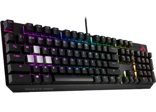 ASUS ROG Strix Scope RX Gaming Keyboard (ROG RX Optical Mechanical Switches, Programmable Macro, Aura Sync RGB Lighting, USB 2.0 Passthrough, IP56 water &...
