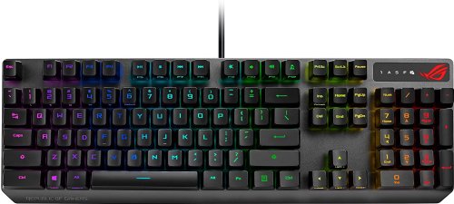 ASUS ROG Strix Scope RX gaming keyboard, ROG RX Optical Mechanical Switches, all-round Aura Sync RGB illumination, IP56 water and dust resistance, USB 2.0 ...