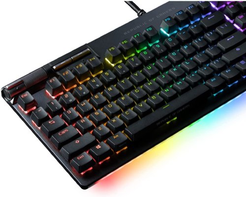 ASUS ROG Strix Flare II 100% RGB Gaming Keyboard, ROG NX Red Mechanical switches, PBT doubleshot keycaps, 8k Hz Polling, Sound-dampening Foam, Media Controls...