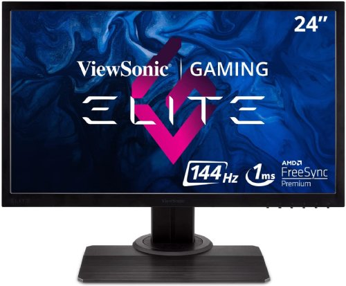 ViewSonic Elite XG240R 24 Inch 1080p 1ms 144Hz RGB Gaming Monitor with FreeSync Premium Eye Care Advanced for Esports, Black...