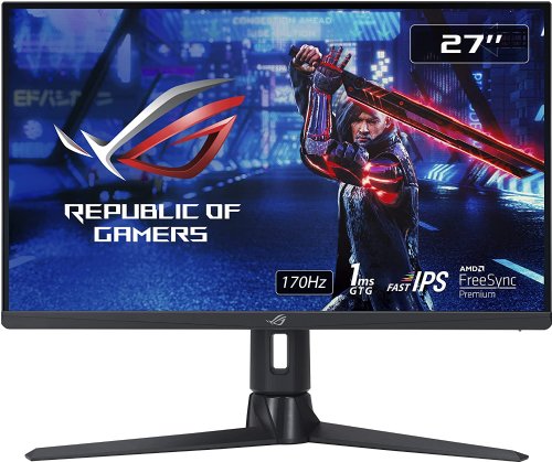 ASUS ROG Strix 27in 1080P Gaming Monitor (XG276Q) - Full HD, IPS, 170Hz, 1ms, FreeSync Premium, DisplayPort, HDMI, Tripod socket for Webcam, Display, HDR400...