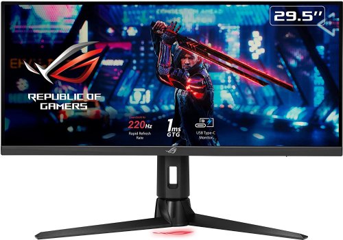 ASUS ROG Strix 29.5 21:9 HDR Gaming Monitor (XG309CM) - WFHD (2560 x 1080), Fast IPS, 220Hz, 1ms, FreeSync Premium, Tripod socket for streaming, USB Type-C, KVM support...