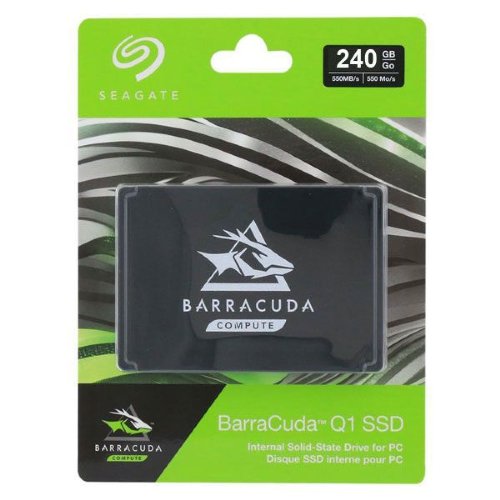 Seagate Barracuda Q1 SSD 240GB Internal Solid State Drive - 6.35 cm (2.5 Inch) SATA 6Gb/s for PC Laptop Upgrade 3D QLC NAND...