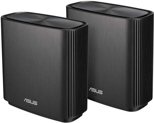 ASUS ZenWiFi AC Whole-Home Tri-Band Mesh System (CT8 2 Pack Charcoal) Coverage up to 5,400 sq.ft, AC3000, WiFi, Life-time Free Network Security and Parenta ...