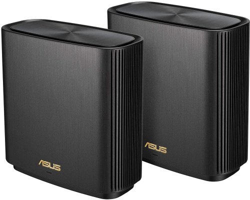 ASUS ZenWiFi AX Whole-Home Tri-band Mesh WiFi 6 System (XT8) - 2 pack, Coverage up to 5, 500 sq.ft or 6+rooms, 6.6Gbps, WiFi, 3 SSIDs, life-time free networ...